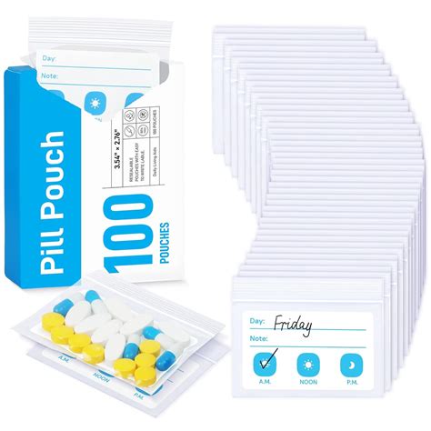 ZIKEE Pill Pouches Box for Travel, Medicine and Medication Organizer ...