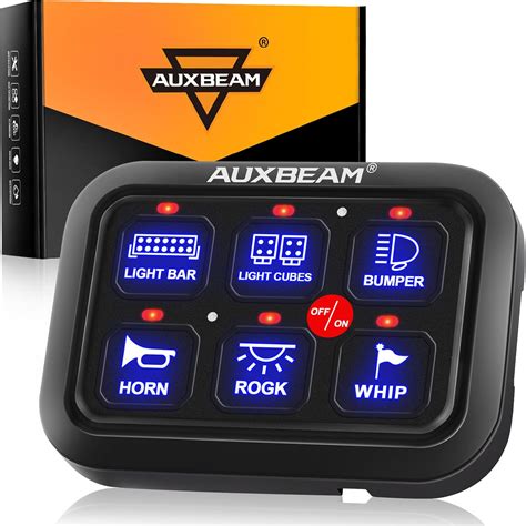 Auxbeam 6 Gang Switch Panel BC60 Universal Circuit India | Ubuy