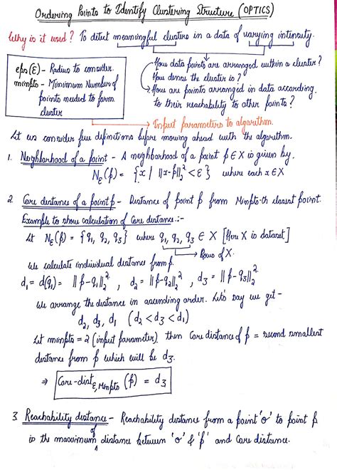 Optics Clustering Algorithm 的图像结果