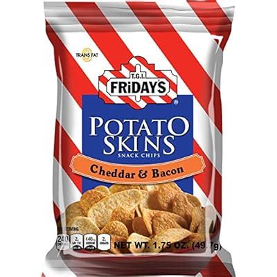 Buy TGI Fridays, Tato Skins Cheddar & Bacon, 1.75 oz. Bag, (55 count ...