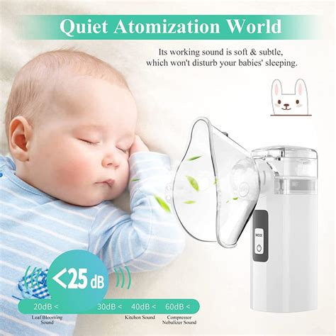 Portable Rechargeable Asthma Nebulizer for Kids with Two Masks - Home ...