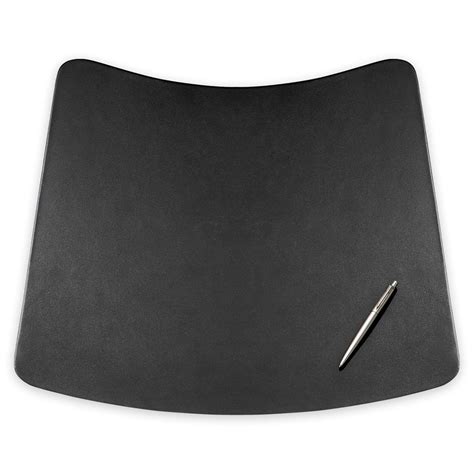 Dacasso Black Leather Conference Table Pad for Round Table, 17 by 14 ...