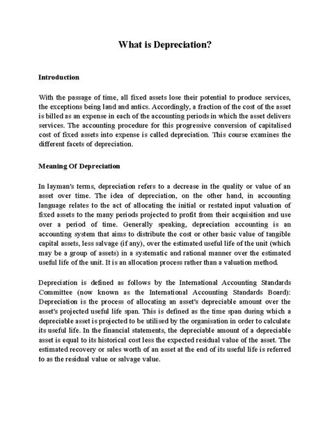 What is the concept of Depreciation - What is Depreciation ...