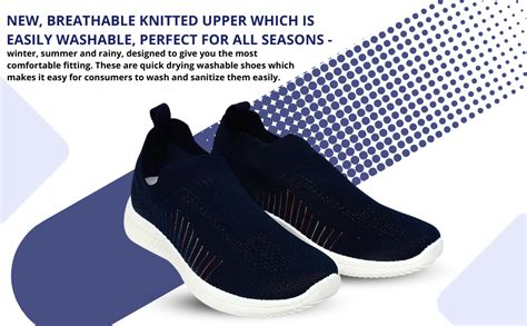 Buy VIL Women's Lightweight Knitted Active Wear Slip-On Sneaker Shoes ...