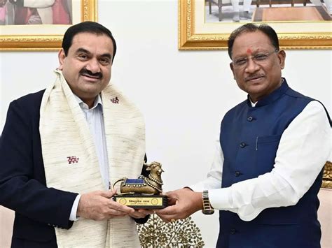 Adani Group to invest Rs 75,000 cr in Chhattisgarh, says CM Vishnu Deo ...