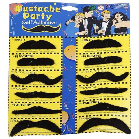 Buy MOOLYAVAAN PRODUCTS Funny Party Halloween Cosplay Fake Mustache ...