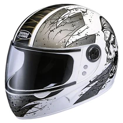 Studds Chrome D3 Decor White N4 Helmet | Shop Helmets at BIKERSTORE.IN ...