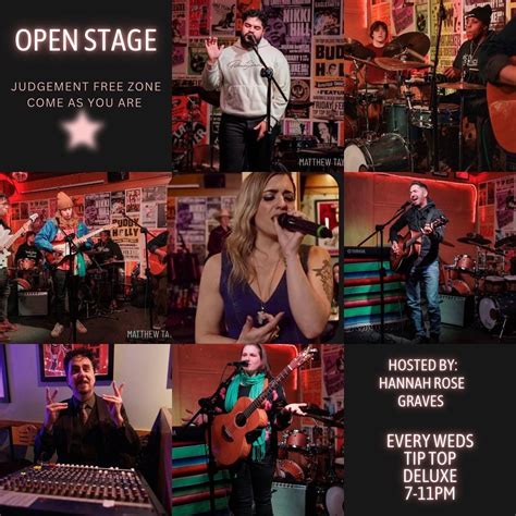 Hannah Rose hosts- Open Stage, Tip Top Deluxe Bar & Grill, Grand Rapids ...