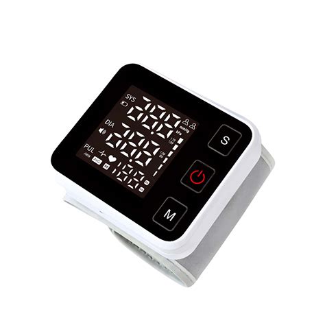 Draagbare pols-BP-meter Elektronische digitale bloeddrukmeters ...