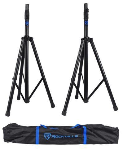 Rockvillervss3 Pair Tripod Push Button Dj Pa Speaker Stands Air ...