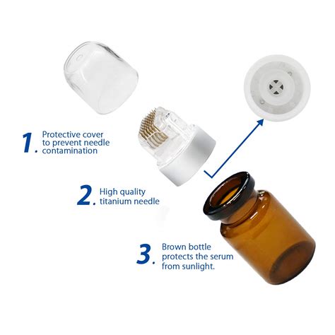 Buy Koi Beauty Derma Stamp 0.25mm Titanium Microneedling Hydra Needle ...