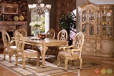 Tuscan Dining Room Set by Tuscany Plush Upholstered Dining Room Set With 16 Inch Leaf Tuscan Dining Room Set