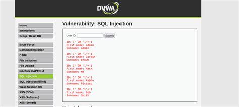 Image result for DVWA SQL Injection Tutorial