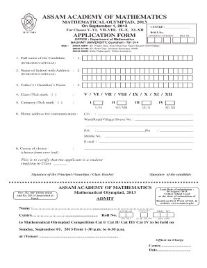 Assam Academy Of Mathematics - Fill Online, Printable, Fillable, Blank ...