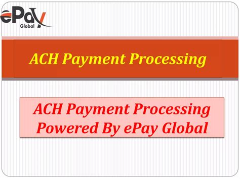 Image result for ACH Payment Processing