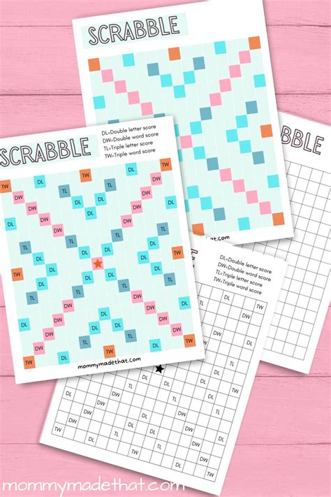 Printable Scrabble Board (Grab the Free Game!)