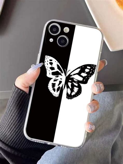 Color Block Butterfly Phone Case | SHEIN USA