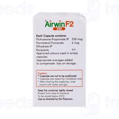 Airwin F2 6250 Mcg Capsule 30 - Uses, Side Effects, Dosage, Price ...