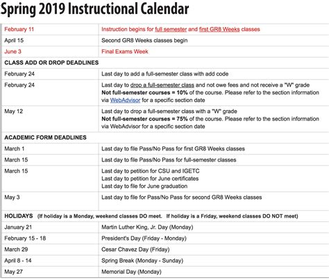 Santa Fe College Spring Calendar