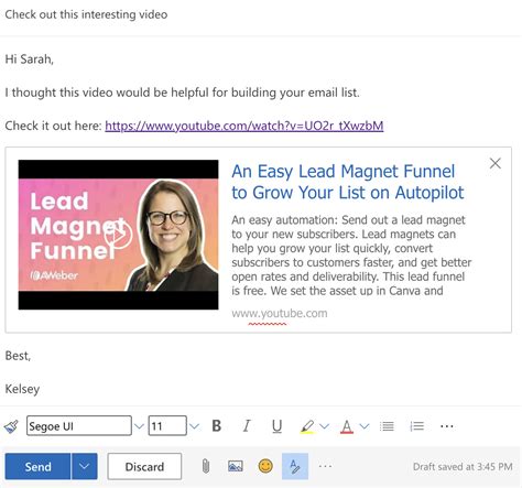 Image result for Embed Video in HTML Email