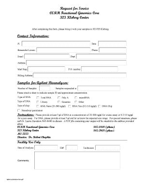 Fillable Online CERH Functional Genomics Core Fax Email Print - pdfFiller