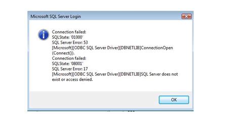 General Network Error SQL Server 的图像结果