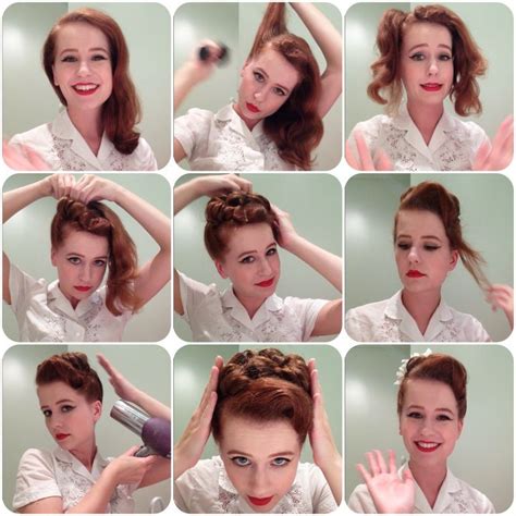 Image result for Pin Up Hairdo Tutorial Step by Step