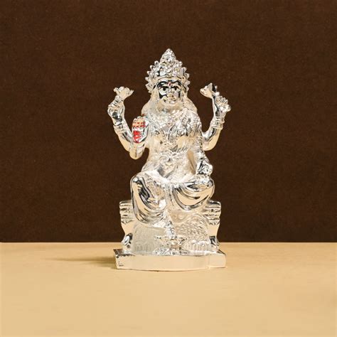 999 Silver Plated Laxmi Idol - Touch925 Gifting