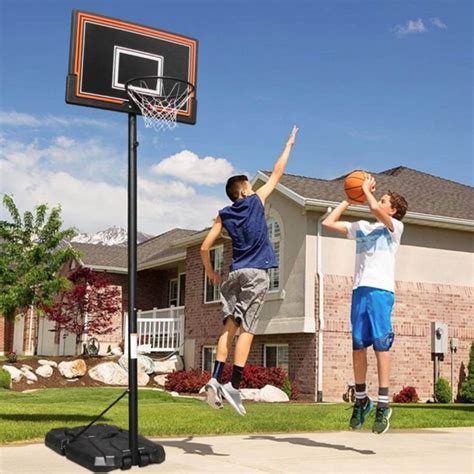 NiamVelo Adjustable Basketball Hoop with Stand & Wheels, Indoor/Outdoor ...