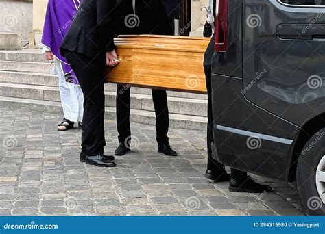 Coffin Bearer Carrying Casket At Funeral Royalty-Free Stock Photography ...