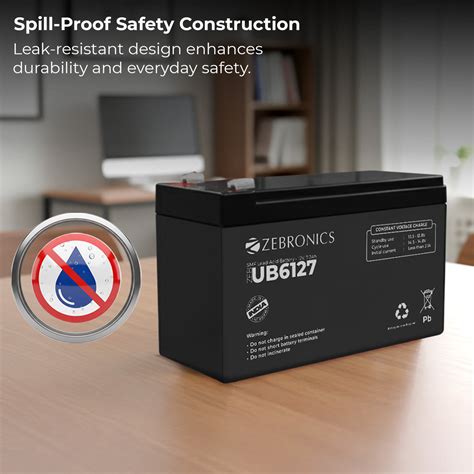 Zebronics UB6127 - SMF Lead-acid battery