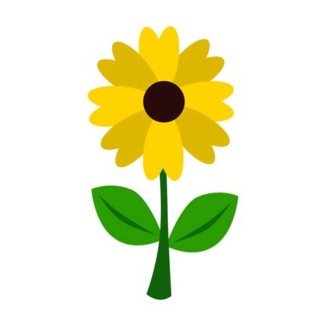 Yellow Cartoon Flowers