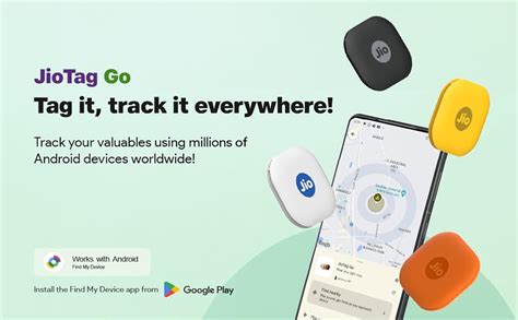 JioTag Go for Android (Orange) Worldwide Tracker, Pair with Google Find ...
