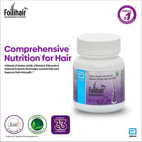 Follihair New By Abbott Helps Nourish & Strengthen Hair Follicles ...