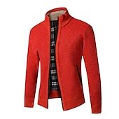 Men's Sweater Dress Sweater Cardigan Zip Sweater Sweater Jacket Knit ...