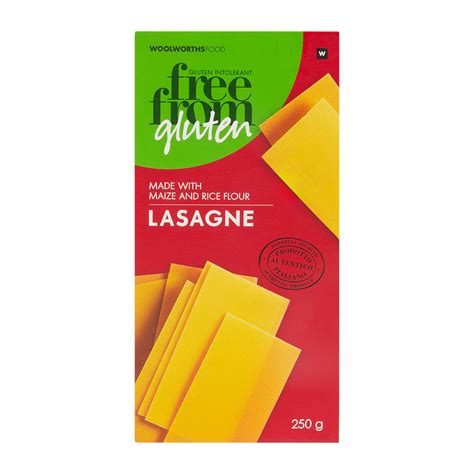 Gluten Free Lasagna Pasta Sheets 250 g | Woolworths.co.za