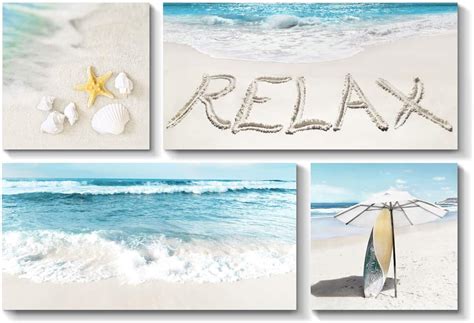 Buy TAR TAR STUDIO Beach Picture Seaside Wall Art: Starfish and ...