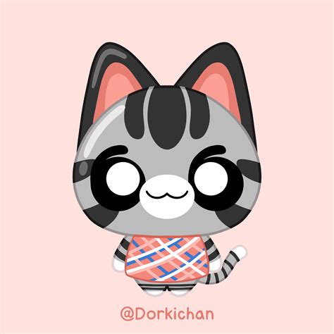 Kawaii Lolly | Animal Crossing | Fan Art | Cat Villager | Cute Cat ...