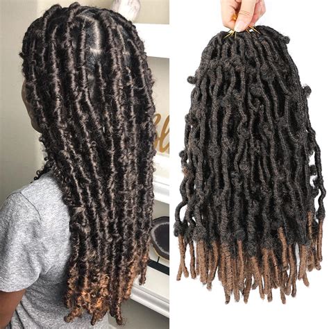 Buy Butterfly Locs Crochet Hair 14 Inch 7 Packs Distressed Butterfly ...
