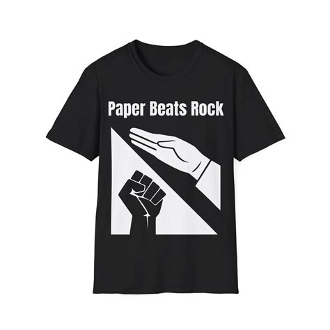 Paper Beats Rock Shirt - A Viral Meme Tee - AshBubble