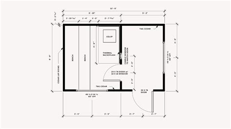 Sauna floor plan – Voyageur Custom Saunas