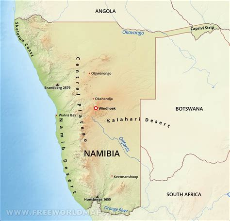 Namibia Map 的图像结果