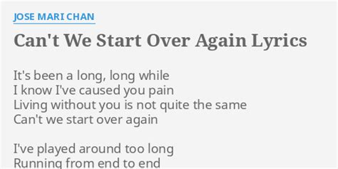 Kath Loria Starting Over Again Lyrics 的图像结果