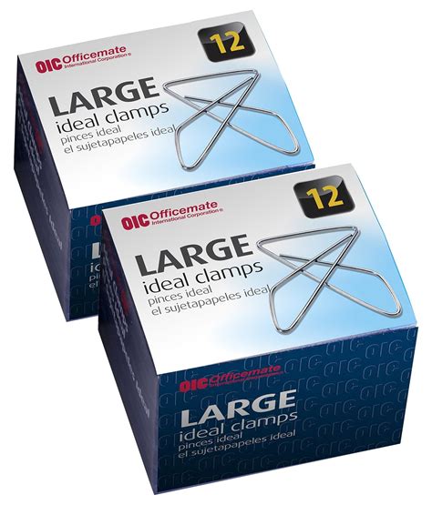 Officemate Butterfly Clips, Large, 12 Clips, 2 Boxes of 12 Each (99962 ...