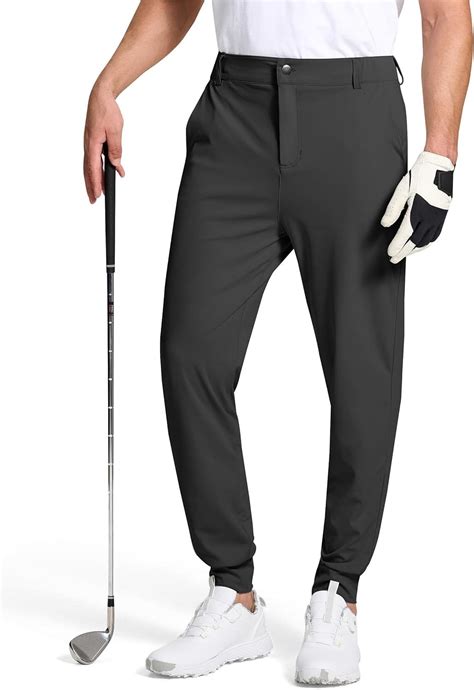 SERAMY Men’s Golf Joggers Pants Slim Fit Stretch Sweatpants Work Dress ...