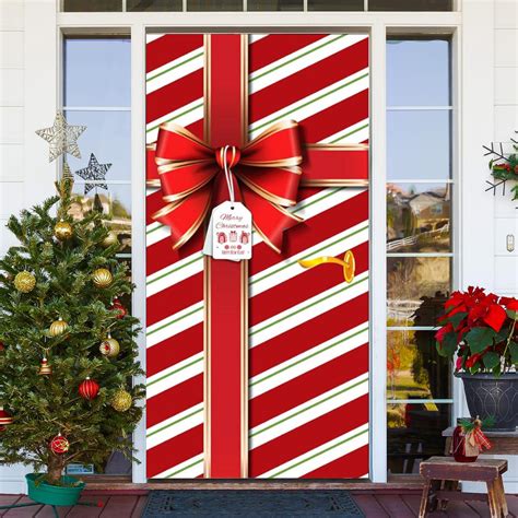 Present Front Door Cover – Christmas Gift Design Wrap