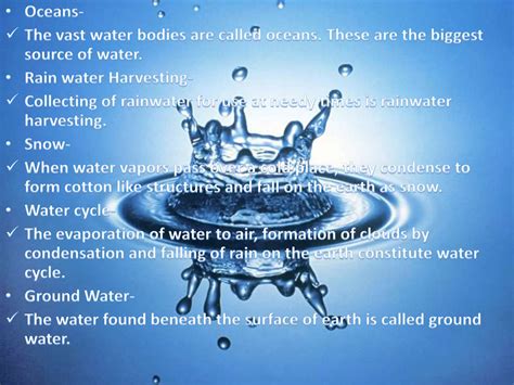 Seince project on water | PPTX | Chemistry | Science