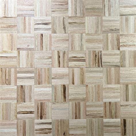 19" x 19" x 5/16" Unfinished Red Oak 6-slat Parquet Hardwood Flooring ...