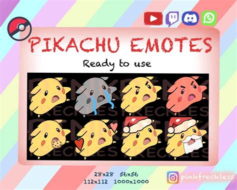 Buy Twitch Emotes Pack / Pikachu / Meme / Pokemon / Christmas / Online ...