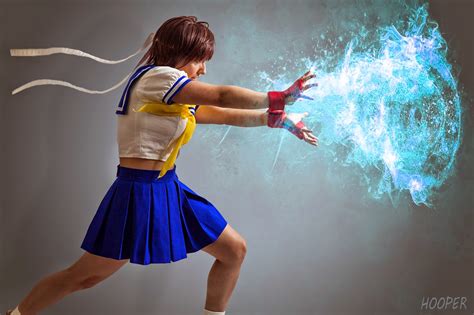Sakura Kasugano Cosplay Design In Street Fighter Alpha 2 - Creative ...